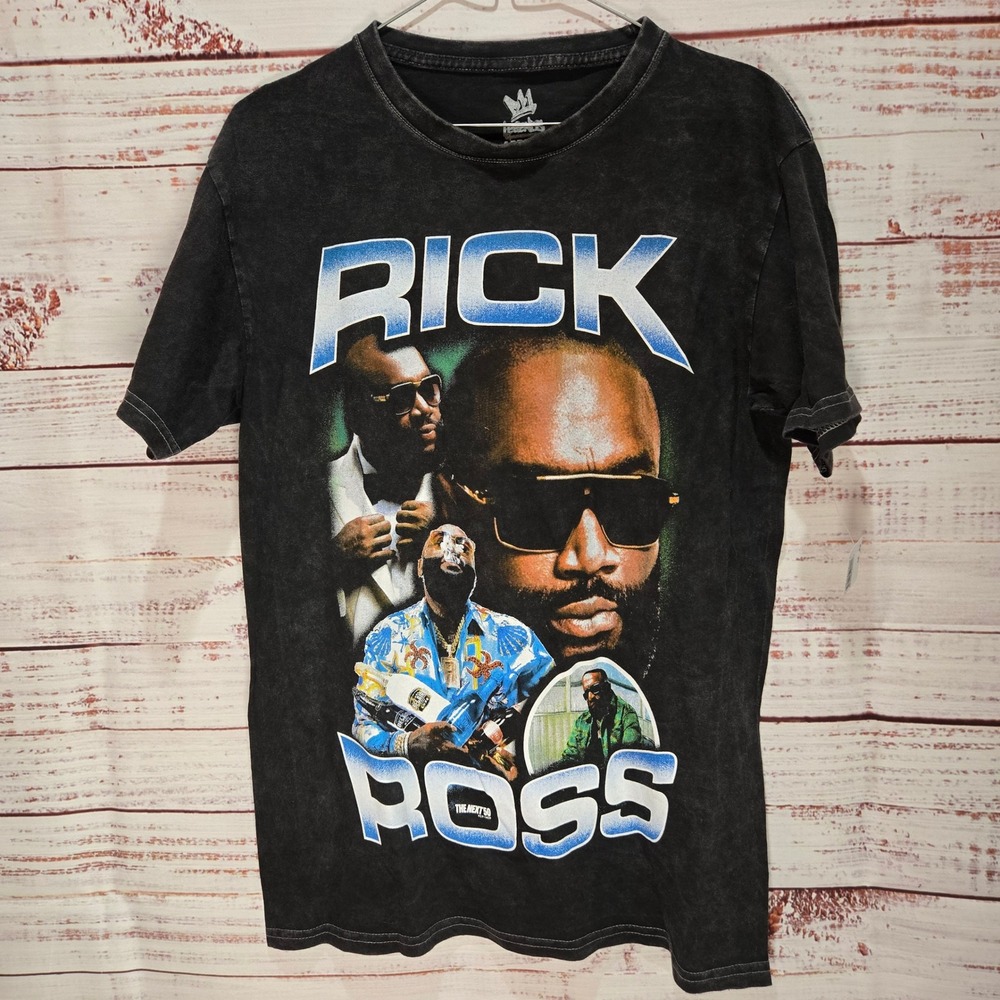 Rick Ross Legends Apparel Hip Hop T-Shirt NEW Black Men's Medium‎